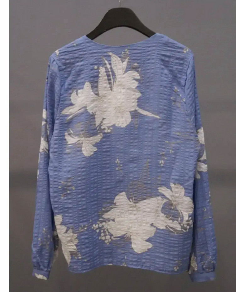 린넨 플라워 블라우스--6