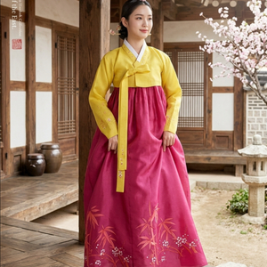 여성 고급 전통 한복(택포)