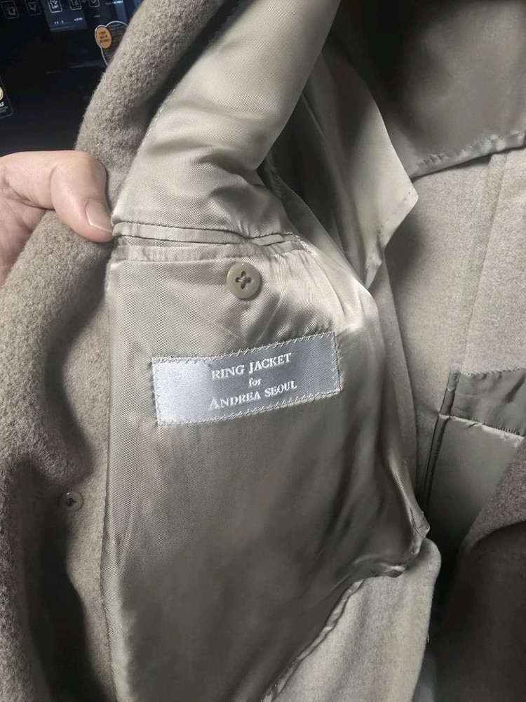 링자켓 로로피아나 원단 다크베이지 폴로 코트 48(50) 이미지