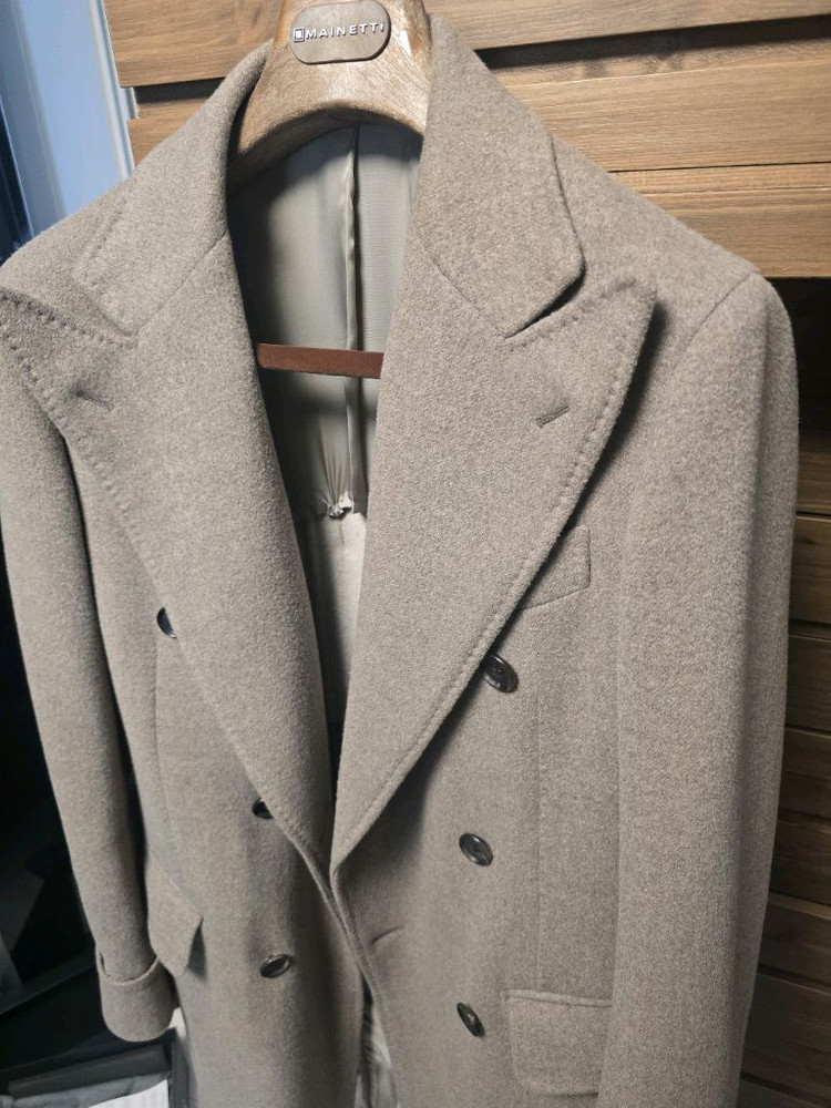 링자켓 로로피아나 원단 다크베이지 폴로 코트 48(50) 이미지