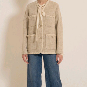 SJSJ 울 블렌드 트위드 자켓(장원영 트위드)