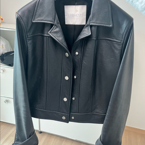 유메르 리얼 가죽 자켓 s