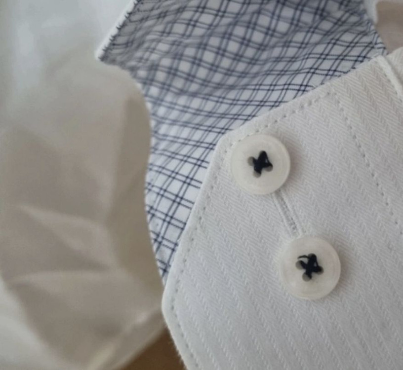 랑방 남성 화이트 셔츠 슬림핏 100사이즈 미착용품 이미지