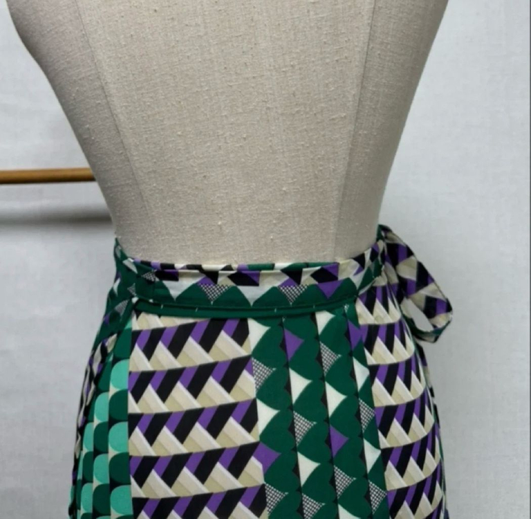 패턴 랩스커트 레이어드 롱스커트 이미지