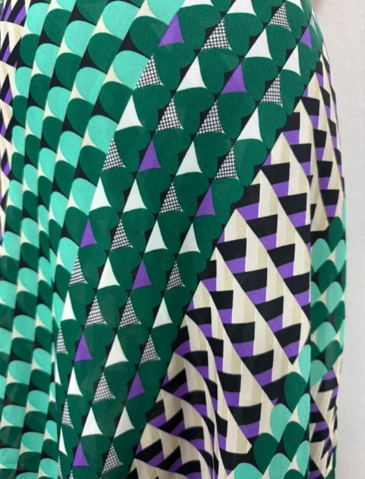 패턴 랩스커트 레이어드 롱스커트 이미지