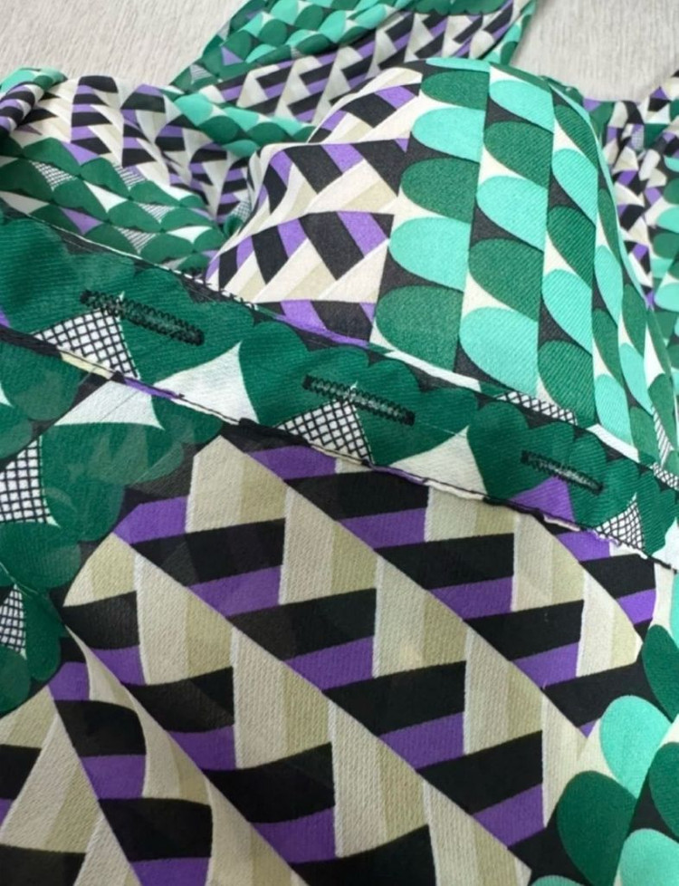 패턴 랩스커트 레이어드 롱스커트 이미지