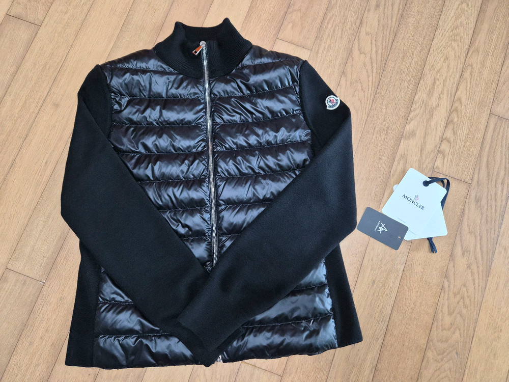 몽클레어 24SS 9B00025 M1131 여성 패딩가디건 블랙 m사이즈--1