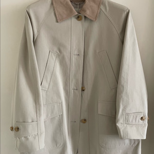 (새제품)링서울 스웨이드 카라 트렌치 하프코트