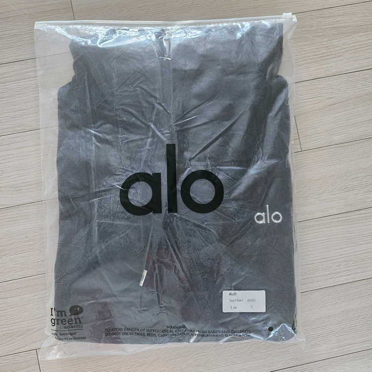 알로 alo 기모 후드 맨투맨 블랙--0