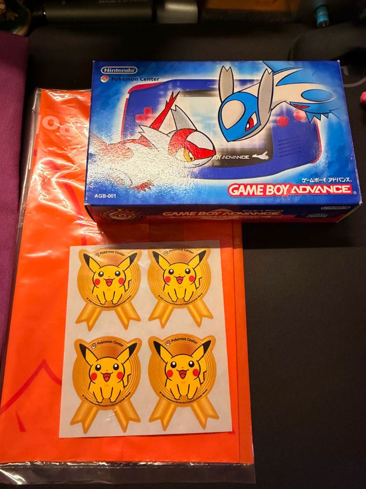 닌텐도 정품 포켓몬 센터 도쿄점 게임보이 어드밴스 gba 라티오스 라티아스 새상품 이미지