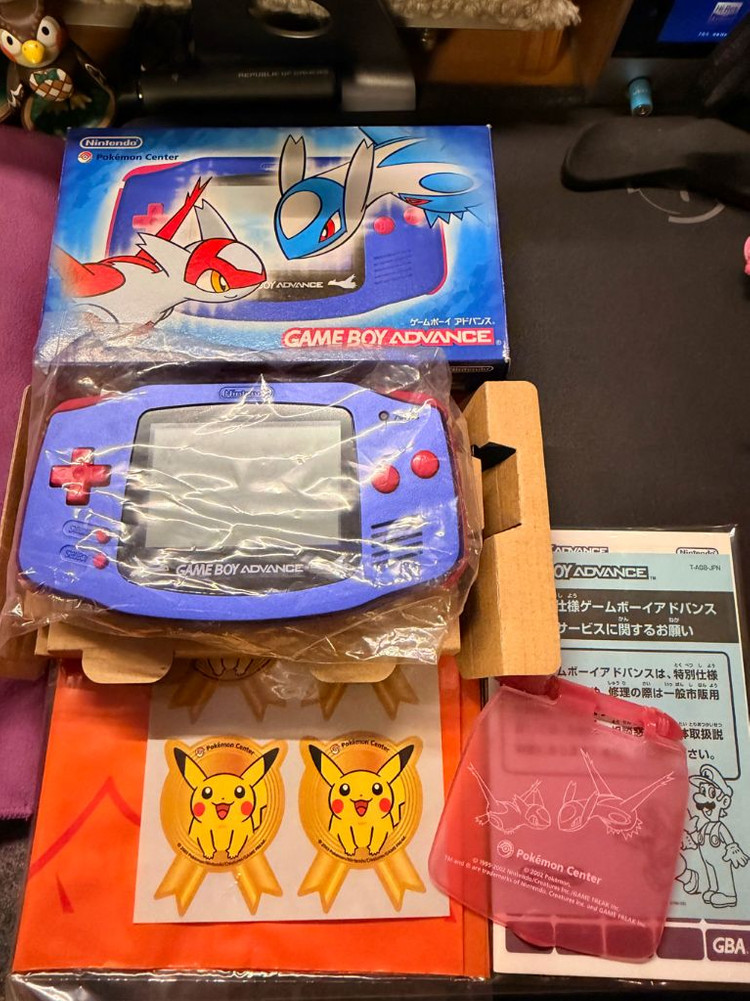닌텐도 정품 포켓몬 센터 도쿄점 게임보이 어드밴스 gba 라티오스 라티아스 새상품 이미지