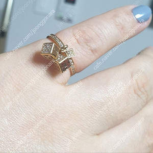 18k 반지 고급 참반지 핑크골드 반지 이미지