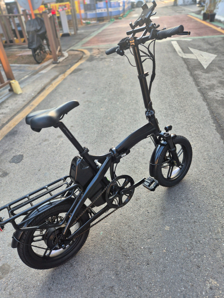 퀄리 엑스트론 프로 미니 전기자전거 무기스 신품급 판매--1