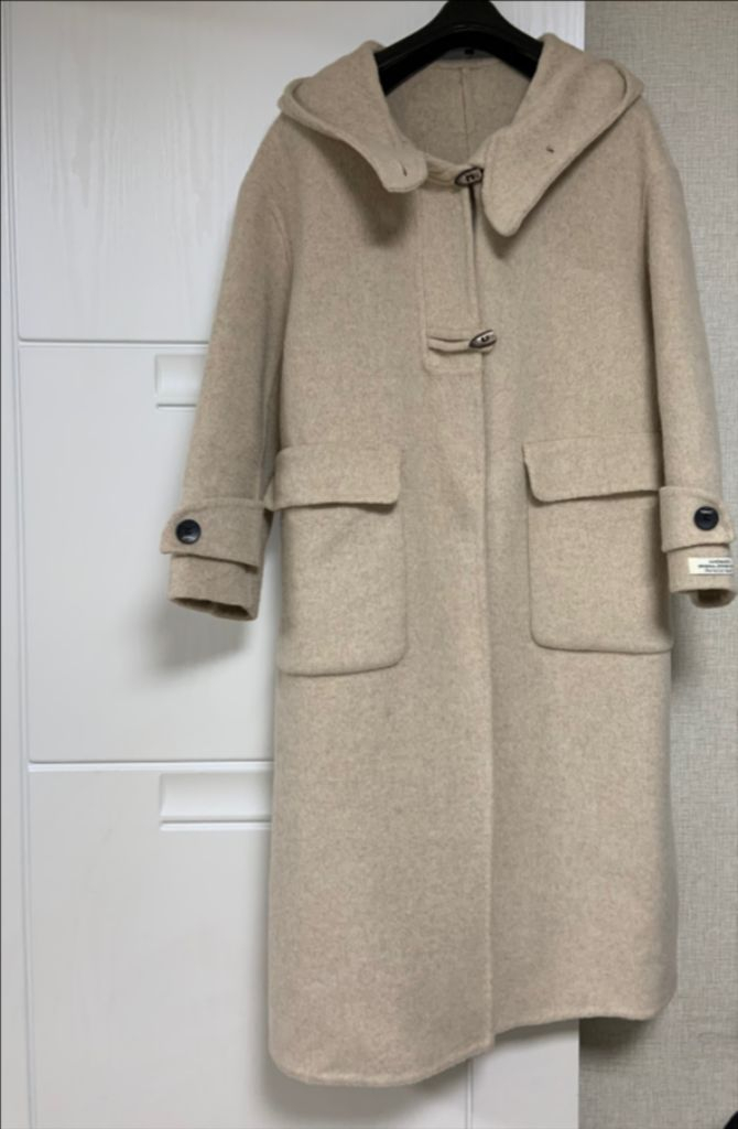 ::새상품:: 오트밀 핸드메이드 코트--5