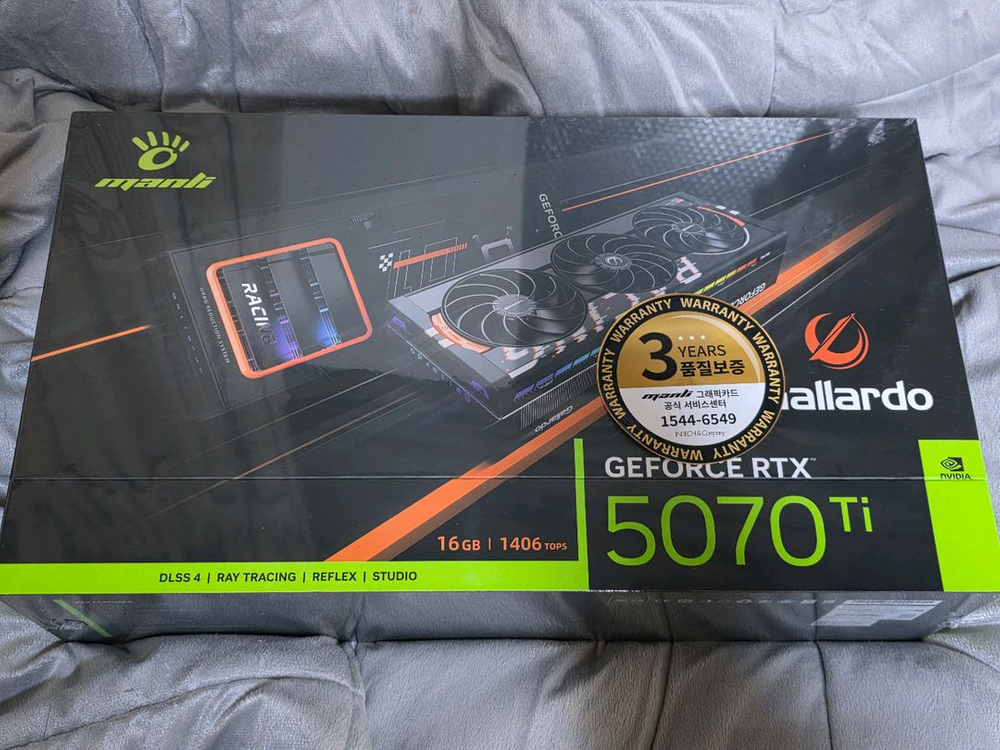 만리 지포스 RTX 5070ti Gallardo 새제품 (가야르도, 갈라도) 이미지