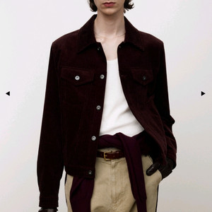 토니웩 코듀로이 자켓 버건디 M