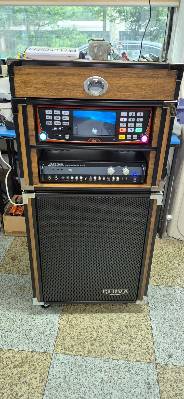 이동식 B80 모니터형 이동식 노래방기계 세트 판매합니다.(26년 3월 신곡)--1