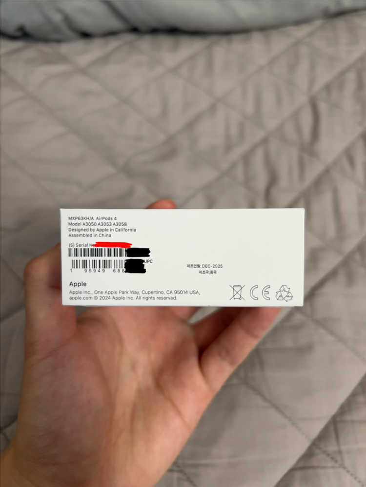 에어팟 4세대 노캔X 미개봉 새상품--2