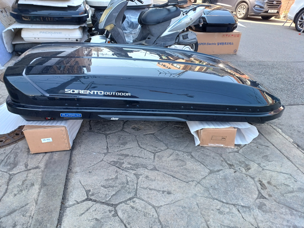 올뉴쏘렌토 코토 일체형 루프박스 시즌2(블랙유광) 파썬0--2