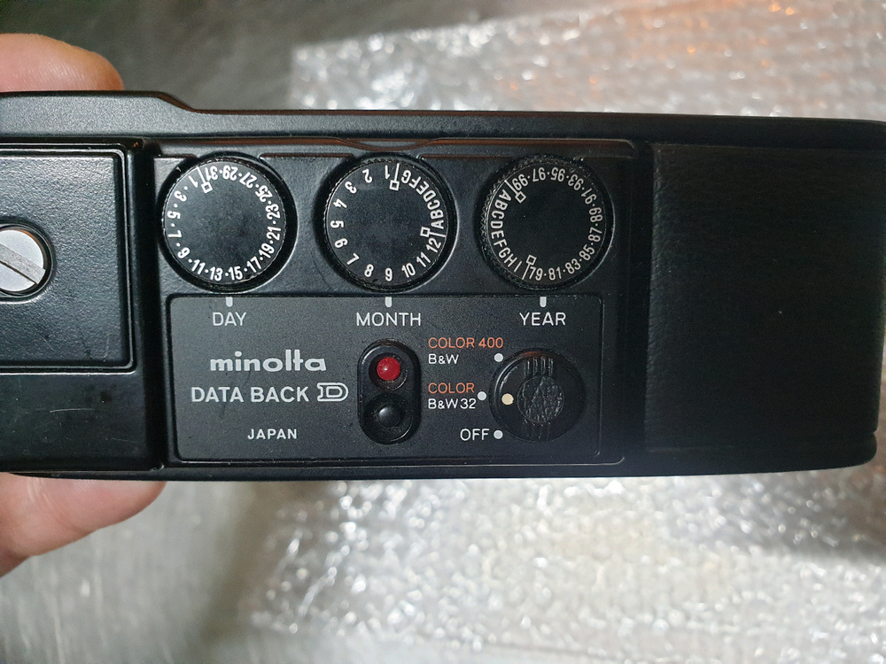 미놀타 XD 데이터백 D (필름카메라용) minolta DATE BACK D--4