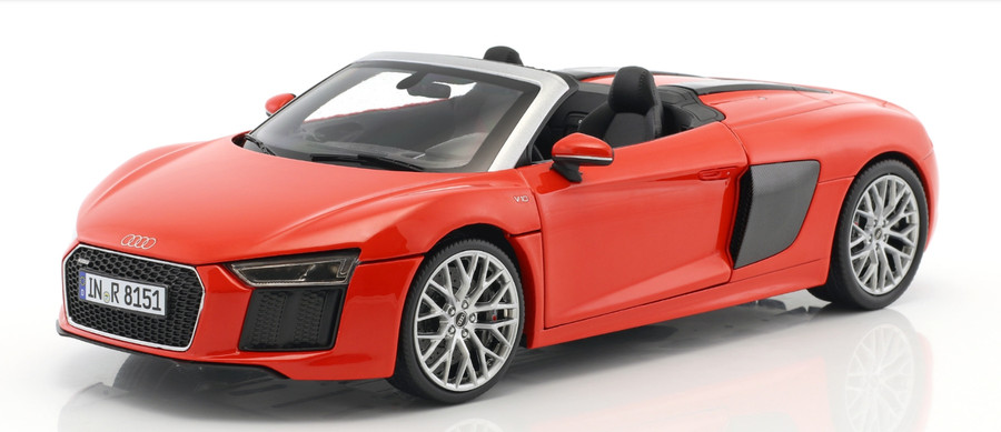 i-Scale 쿄쇼 Audi R8 Spyder V10 RED 1:18 , 1대18 다이캐스트 컨버터블 모델카 이미지