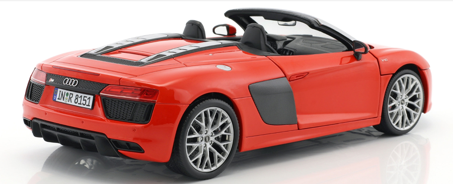 i-Scale 쿄쇼 Audi R8 Spyder V10 RED 1:18 , 1대18 다이캐스트 컨버터블 모델카 이미지
