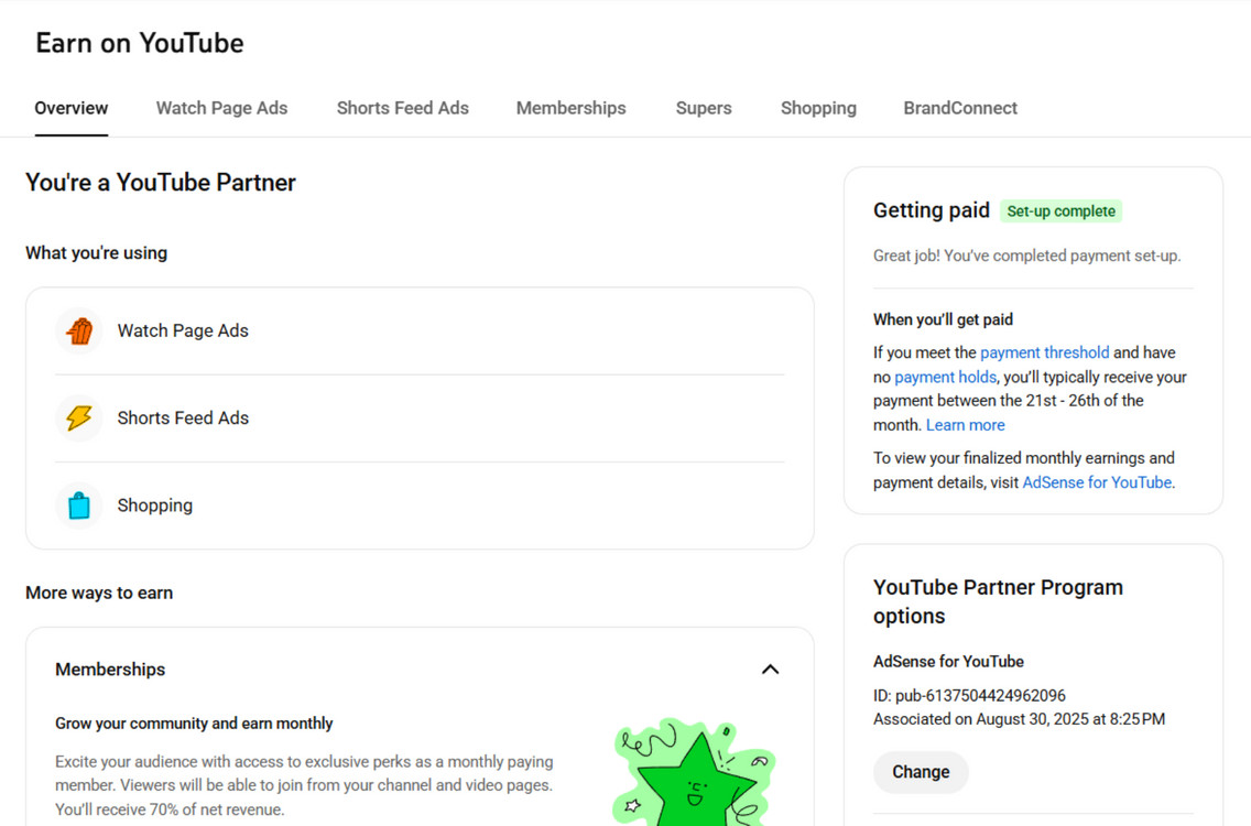 127만명 수익 활성화 유튜브 채널 이미지