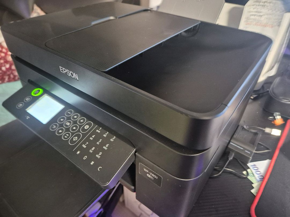 엡손 컬러 복합기 팩스, wifi, 인쇄, 스캔, 복사 깨끗하고 작동잘됩니다 이미지