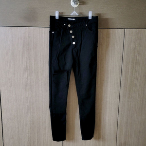 언발단추 블랙스키니진 이미지