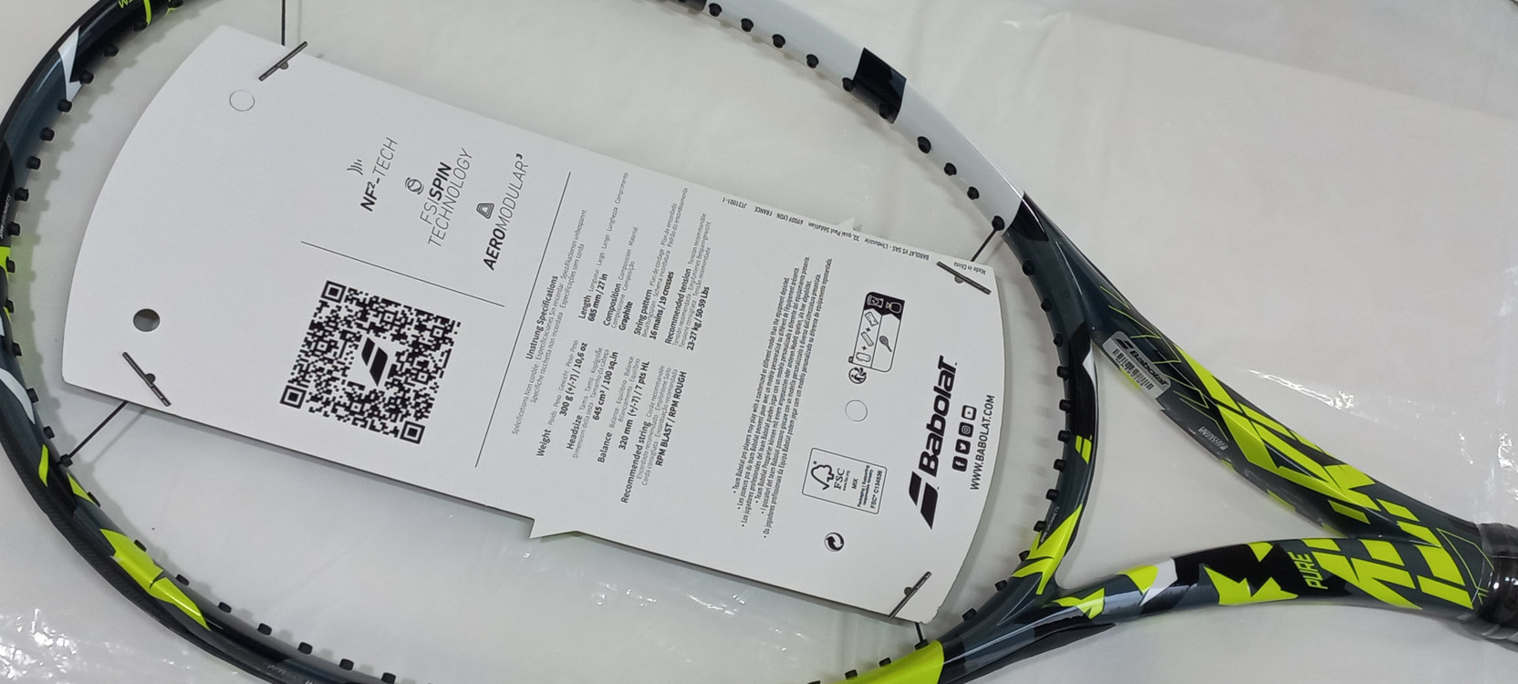 테니스라켓 바볼랏 퓨어에어로 2023 (300g)--6