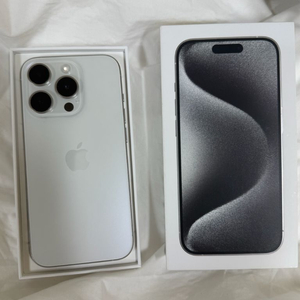 아이폰 15프로 128기가 화이트티타늄 이미지