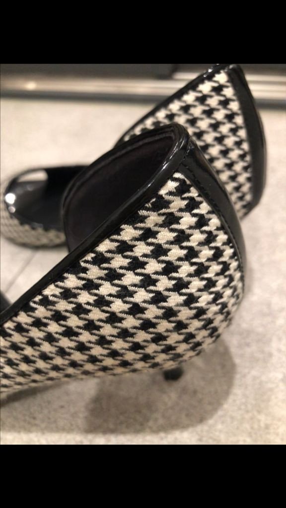 ZZINA shoes 하운드투스 힐235 배송포함--4