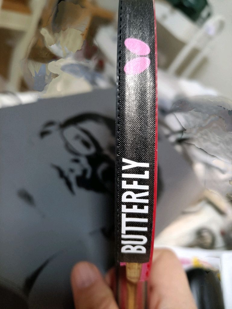 탁구 중펜 라켓 엑시옴 이미지