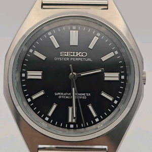 블랙 커스텀 시계 9mm 얇은 정장 시계 오이스터퍼펙추얼 OP ROLEX SEIKO 세이코 오토매틱 쿼츠