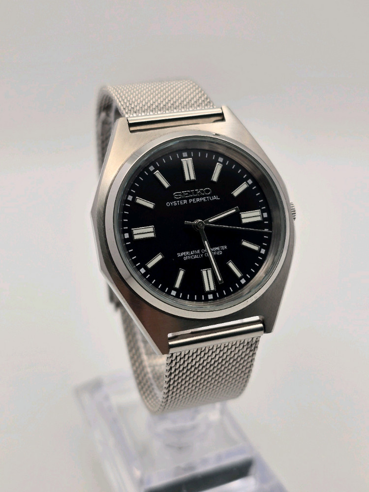 블랙 커스텀 시계 9mm 얇은 정장 시계 오이스터퍼펙추얼 OP ROLEX SEIKO 세이코 오토매틱 쿼츠--3