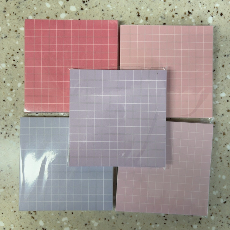 체크 패턴 떡메모지 새상품 일괄--1