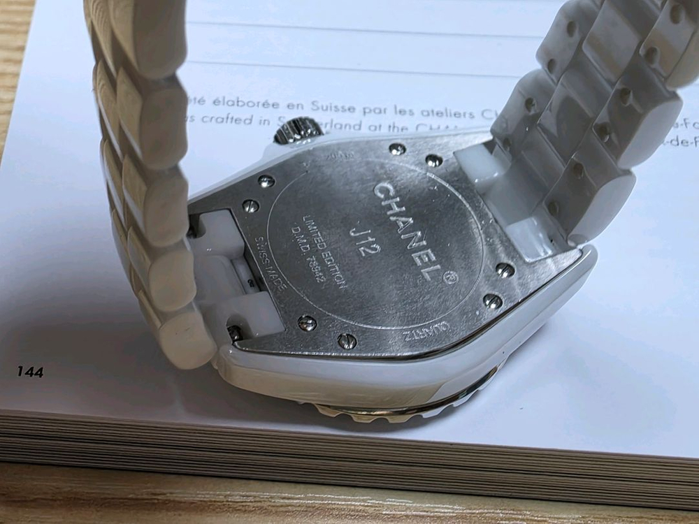 샤넬 j12 33mm [핑크 3,6,9,12] 인덱스 8 다이아몬드 리미티드 에디션--3