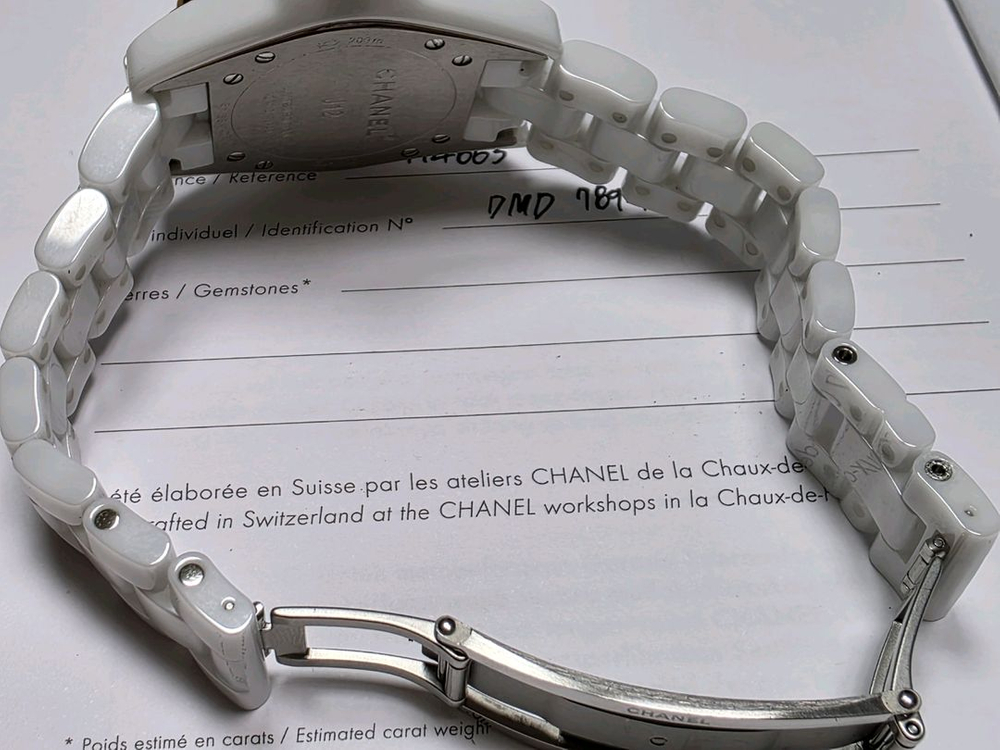 샤넬 j12 33mm [핑크 3,6,9,12] 인덱스 8 다이아몬드 리미티드 에디션--4