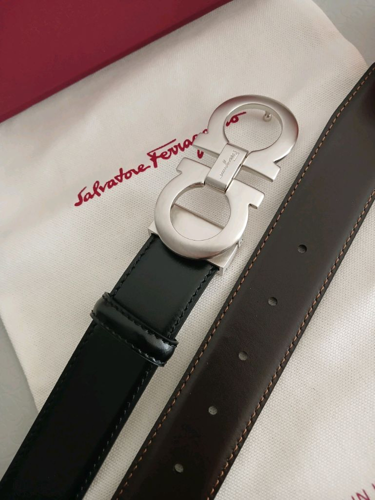 페라가모 은장 양면 가죽벨트 정품 이미지