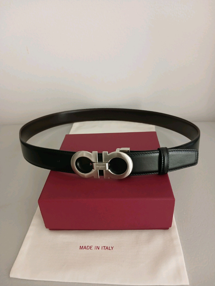 페라가모 은장 양면 가죽벨트 정품 이미지