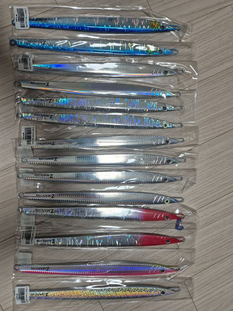 메탈지그, 지깅장갑, 쇼크리더, 훅 및 도래, 베어링 일괄 이미지