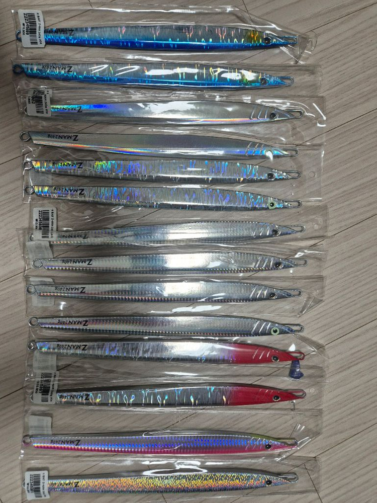 메탈지그, 지깅장갑, 쇼크리더, 훅 및 도래, 베어링 일괄 이미지