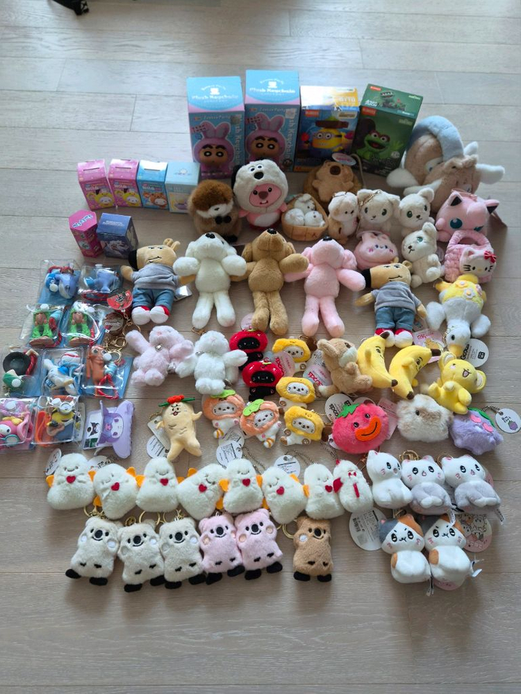 피규어계의 두쫀쿠~! 산리오 짱구 쌀알 미니 피규어 이미지