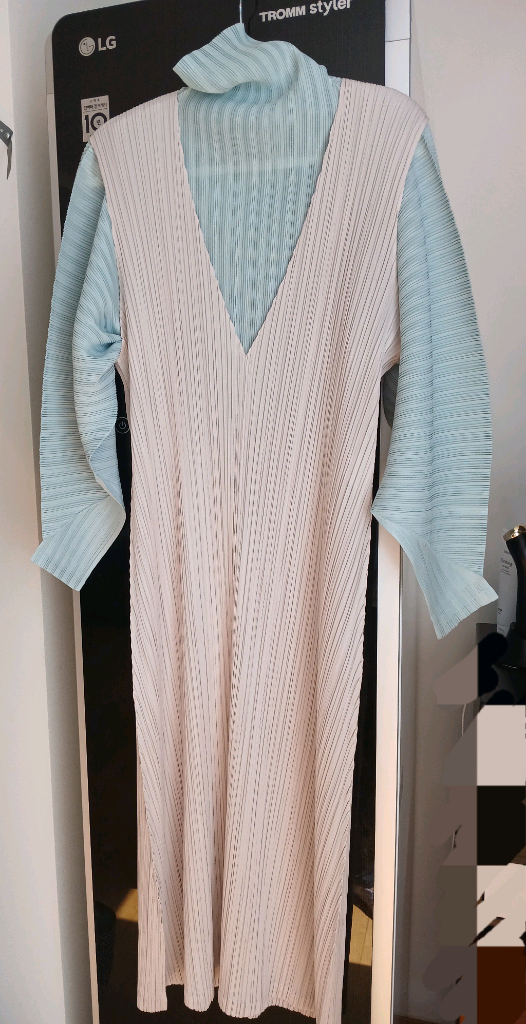 플리츠플리즈 립플리츠 볼레로 겸 크롭탑--4