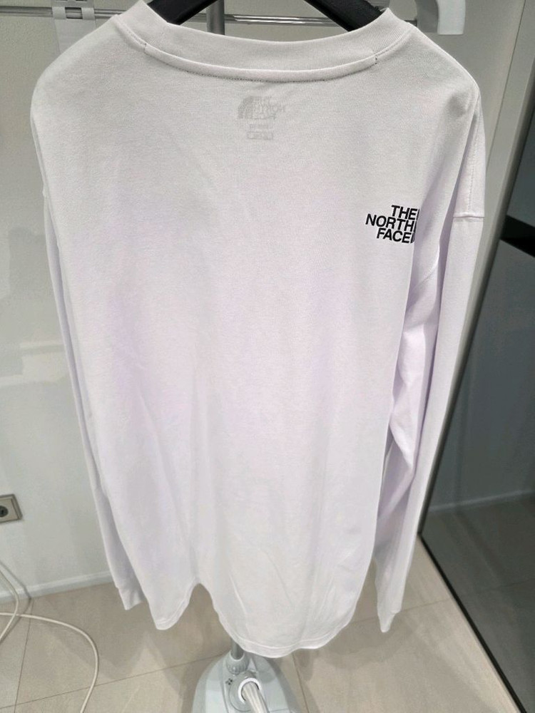 노스페이스 흰색 긴팔 티셔츠 XL 105 이미지