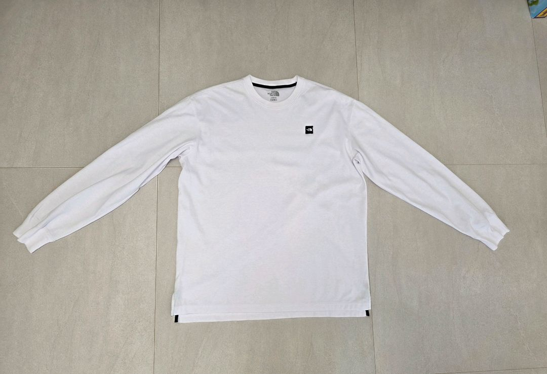 노스페이스 흰색 긴팔 티셔츠 XL 105 이미지