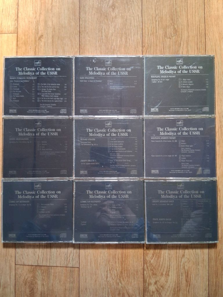 멜로디야(Melodiya)에서 발매된 USSR 클래식 CD 컬렉션.37장.CD상태 좋아요. 아래글 참고하세요 이미지