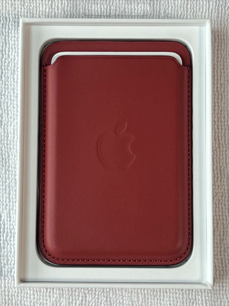 새상품 애플 정품 맥세이프 천연가죽 카드지갑 애리조나 이미지