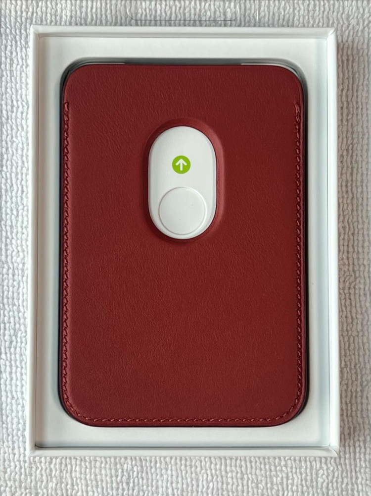 새상품 애플 정품 맥세이프 천연가죽 카드지갑 애리조나 이미지