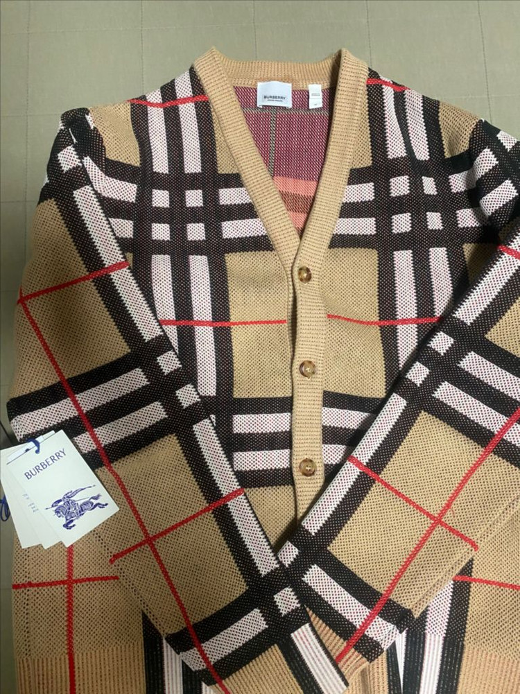 버버리 체크 가디건 M(국내105) 새상품급 이미지